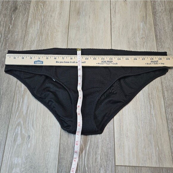 J. Crew Textured Full Coverage Bikini Bottom Black Women's 2X Plus Swim Separate - Picture 2 of 7